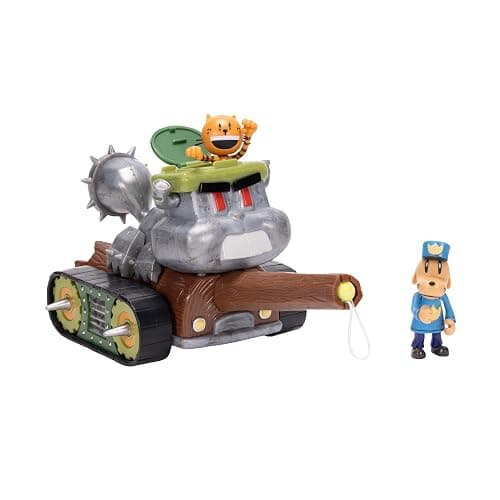 JAKKS Dog Man Squirrel Tank Shooter Vehicle Playset with Petey and Dog Man Action Figures thumbnail 4