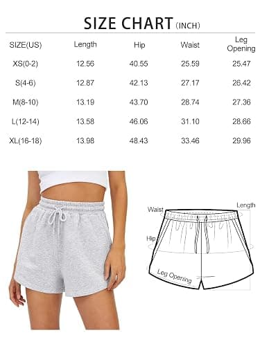 AUTOMET Womens Sweat Shorts Casual Summer Athletic Shorts Comfy Shorts Spring Outfits Fall Fashion Clothes 2024 thumbnail 6
