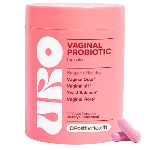 URO Vaginal Probiotics for Women pH Balance with Prebiotics & Lactobacillus Probiotic Blend - Women's Vaginal Health Supplement - Promote Healthy Vaginal Odor & Vaginal Flora, 60 Count (Pack of 1) - 60 Count (Pack of 1)
