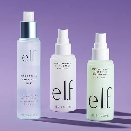 e.l.f. Dewy Coconut Setting Mist, Makeup Setting Spray, Hydrates & Conditions Skin, 2.7 Fl Oz (80mL) thumbnail 5