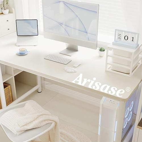 Arisase Cloud Wrist Rest Cushion for Mouse Ergonomic Soft PU Leather Memory Foam Wrist Pain Relief Mouse Wrist Support Pad with Anti-Skid Base for Office School Home Laptop & Computer Mouse (White) thumbnail 8
