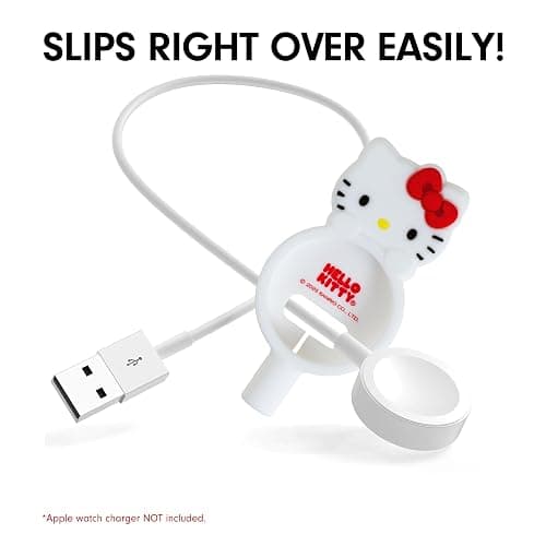 Sonix x Sanrio Apple Watch Charger Cover | Silicone Smartwatch Charging Cable Case, Dock Holder for Apple Watch | Hello Kitty thumbnail 3
