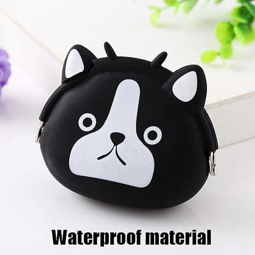 MIAO JIN 4 Pack Animal Coin Purse Cartoon Silicone Change Pouch Gift Bag with Clasp Kiss Lock Coin Wallet Vintage Trinkets Pouch Headset Bag thumbnail 4