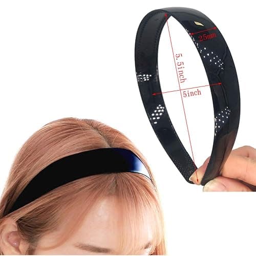 12pcs Women Plastic Headbands 25mm Wide Headband with Teeth for Girls Kids Teens Women by Yazon … thumbnail 4