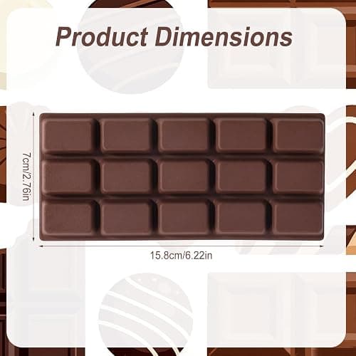 Sinbana Slow Rising Chocolate Bar Squishy, Fake Chocolate Squeeze Plaything | Squishy Slow Rise Soft Realistic Giant Food Fidget Toy Suitable for Adults Office Home Desk Focus and Party Favor (Brown) thumbnail 3