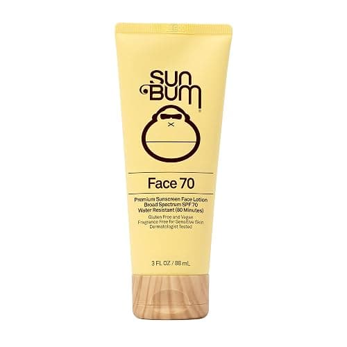 Sun Bum Original SPF 70 Sunscreen Face Lotion - Broad Spectrum Moisturizing Facial Sunscreen with Vitamin E - Fragrance Free - Travel Size - 3 oz - Image 1