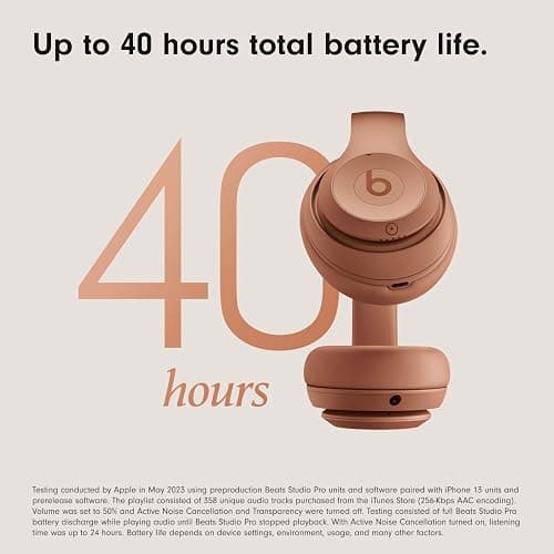 Beats Studio Pro x Kim Kardashian – Premium Wireless Over-Ear Headphones- Up to 40-Hour Battery Life, Active Noise Cancelling, USB-C Lossless Audio, Apple & Android Compatible - Dune thumbnail 5