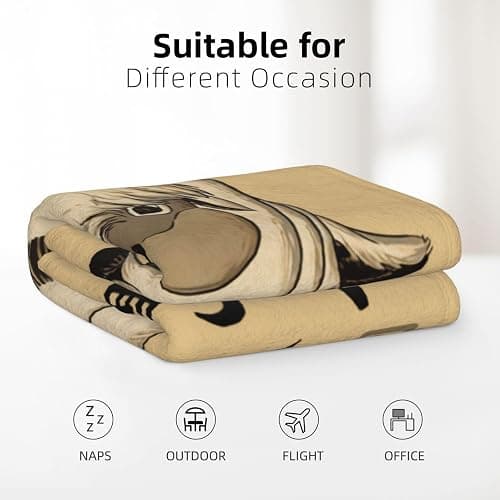 Ultra Soft Throw Blanket Flannel Fleece All Season Light Weight Living Room/Bedroom Warm Blanket - Avatar the Last Airbender Appa - 50"x40" thumbnail 4