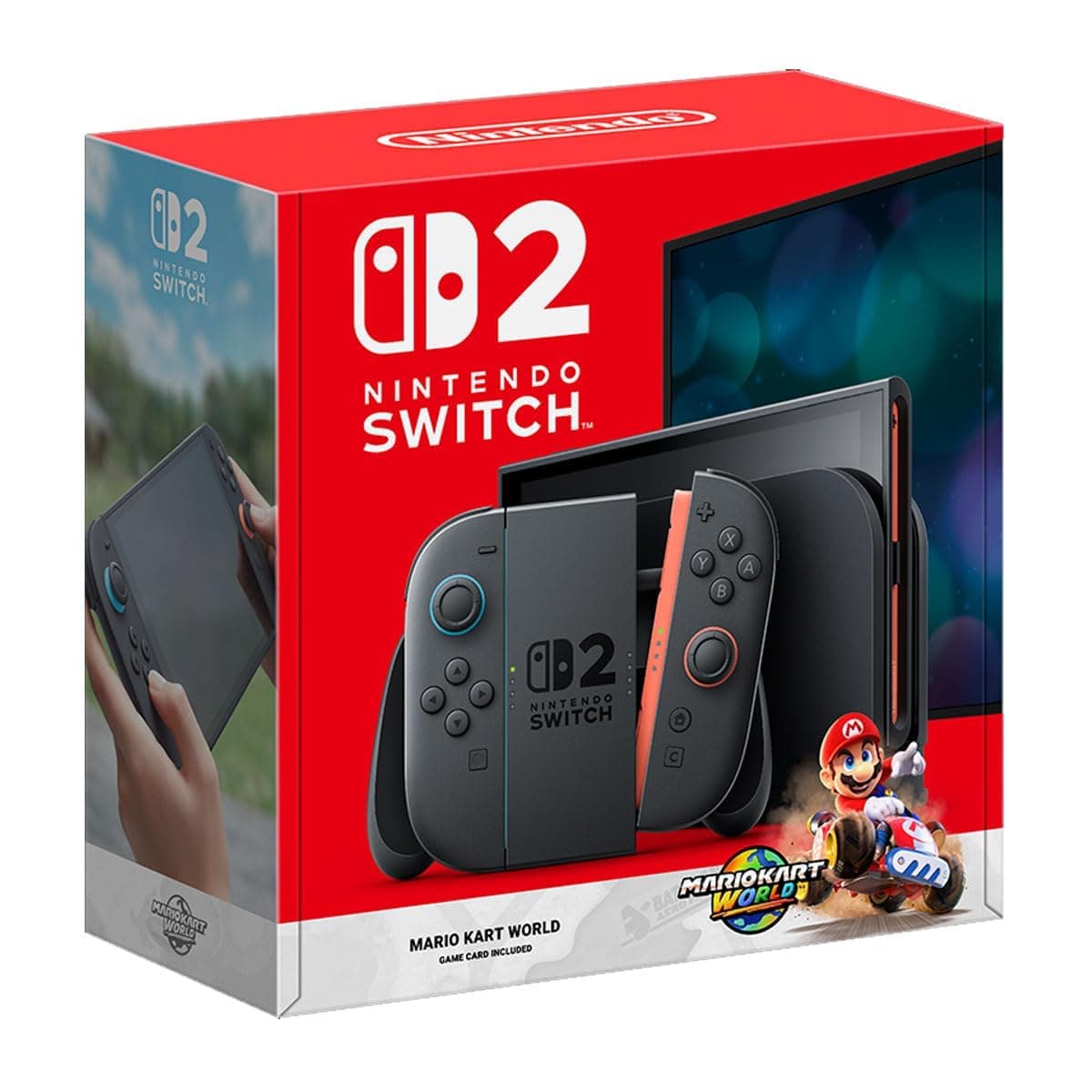 Nintendo Switch 2 Y Juego Fisico Mario Kart World Bundle thumbnail 5