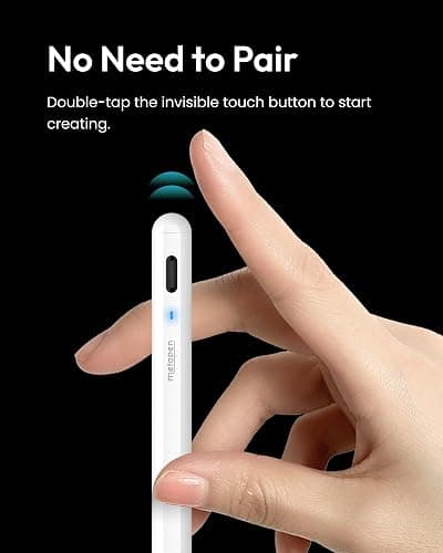 Metapen Pencil A8 for Apple iPad 2018-2025, (2X Faster Charge), Tilt Sensitivity, Pixel Precision, Stylus Pen for iPad 11/10/9/8/7/6th Gen, Pro 12.9/11/13-inch M4, Air 3/4/5/M2/M3, Mini 5/6th, White thumbnail 5