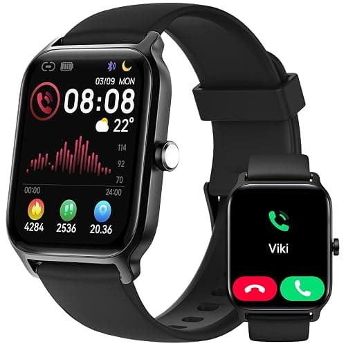 Smart Watch for Men Women, Answer/Make Calls, Alexa Built-in, [1.8" HD Screen] Smart Watches for iPhone/Samsung/Android, Fitness Watch with Heart Rate Sleep SpO2 Monitor,IP68 Waterproof, 100+ Sports - Image 1