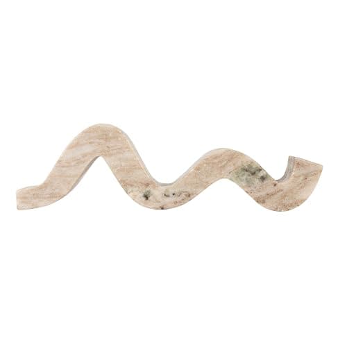 Bloomingville Marble Wave Double Taper Candle Holder, Beige thumbnail 8
