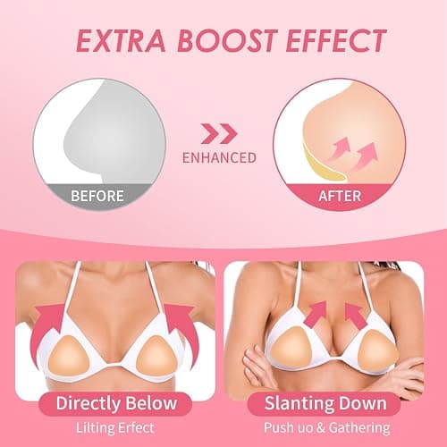 Boomba Invisible Lift Inserts Double-Sided Sticky Bra Ultra Push Up Bra Inserts Suitable for Different Occasions thumbnail 3