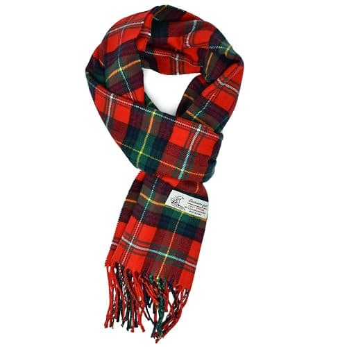 Glory Max Scottish Stewart Tartan Plaid Luxurious Winter Scarf Soft Cashmere Feel 72"x12" - Image 1