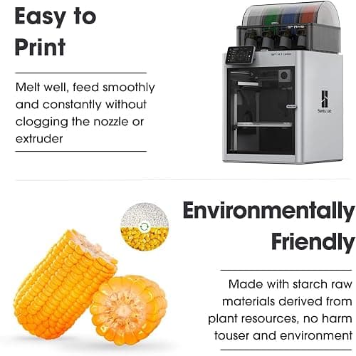 eSUN PLA+ Filament 1.75mm, Enhanced Toughness 3D Printer Filament PLA Plus, Dimensional Accuracy +/- 0.03mm, 1KG Spool (2.2 LBS) 3D Printing Filament for 3D Printers, Grey thumbnail 6