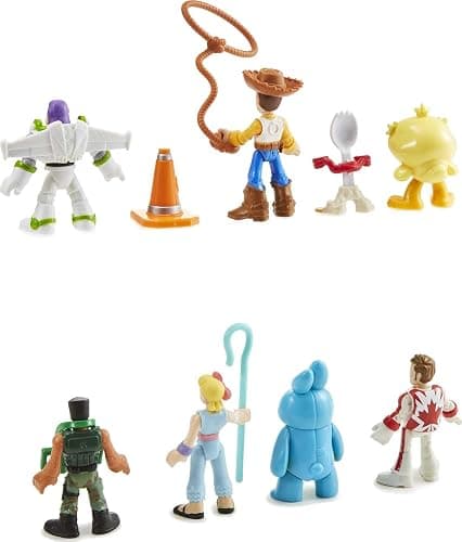 Fisher-Price Imaginext Preschool Toys Disney Pixar Toy Story 11-Piece Deluxe Figure Set, Buzz Lightyear & Woody, Pretend Play Kids Ages 3+ Years thumbnail 3