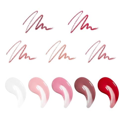 Holler & Glow 10-Piece Lip Set: 5 Lip Liners & 5 Color Matched Lip Glosses for High-Shine, Long-Lasting Pout Perfection thumbnail 4