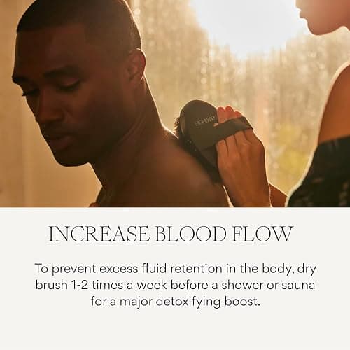 HigherDOSE Copper Dry Brushing Body Brush - Ion-Charged Dry Brush & Lymphatic Drainage Massager to Promote Circulation and Exfoliate for Glowing Skin - Everyday Antimicrobial Body Scrubber thumbnail 4