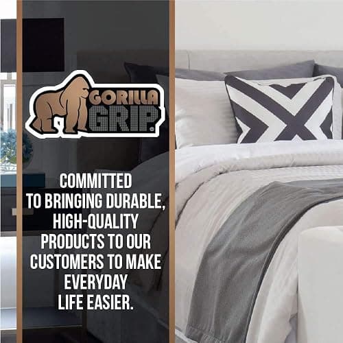 GORILLA GRIP Non Slip Mattress Gripper, Prevents Mattresses from Sliding and Holds Bed in Place, Pad Grips Beds, Sofa, Couch, Chair Cushions and Helps Keep Topper from Slipping, Easy Trim Pads, Queen thumbnail 8