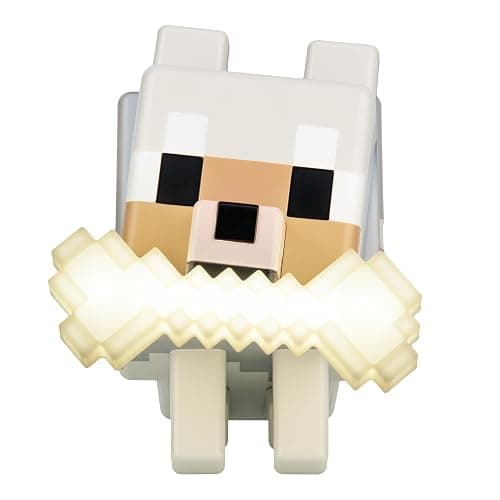 Paladone Minecraft Wolf GloBuddies 3D Color Changing Light – Officially Licensed LED Night Lamp, Tap to Change Color, Battery Powered Gaming Decor thumbnail 7