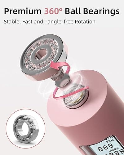 YOTTOY Skipping Ropes for Adults -Cordless Counter Jump Rope with Large Cordless Ball-Weighted Jump Rope for Women with LCD Display thumbnail 4