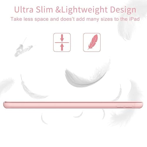 ProtUTab Case Compatible with iPad 9th Generation, Auto Wake&Sleep Slim Trifold Stand Case Compatible with iPad 9th Generation & iPad 8th Generation (2020) & 7th Generation (2019), Lightweight, Pink thumbnail 5