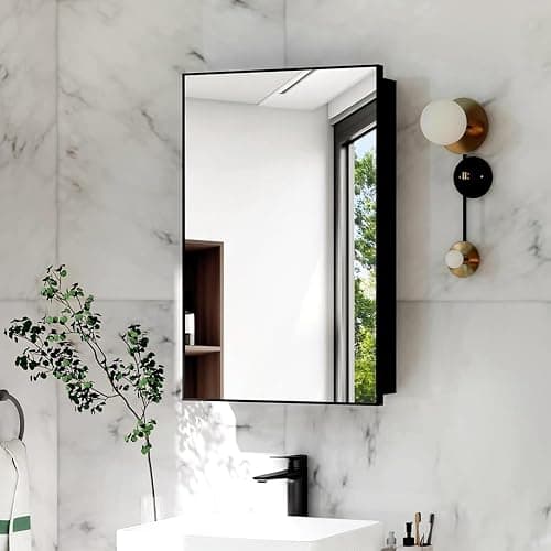 LDarqeer 20 X 30 Inch Bathroom Medicine Cabinet with Mirror | Wall Mounted Mirror Storage Cabinet Bathroom Organizer Cabinet thumbnail 2
