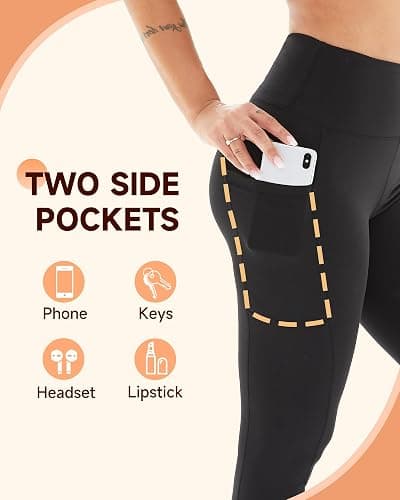 NexiEpoch Fleece Lined Leggings Women - High Waisted Winter Yoga Pants Tummy Control Soft Thermal Warm for Hiking Workout thumbnail 4