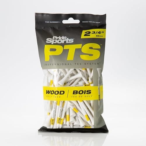 PrideSports PTS Wood Golf Tees | 100 Count, 2-3/4 Inch | #1 Wood Tee on Tour | Best for Drivers & Woods thumbnail 4