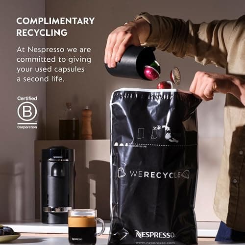 Nespresso Vertuo Pop+ Coffee and Espresso Machine by De'Longhi, Liquorice Black thumbnail 8