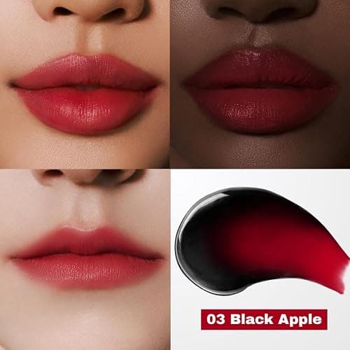 MILKTOUCH Black Peel Off Lip Tattoo - Long-Lasting Matte Lip, Waterproof & Transfer-Proof, Highly Pigmented, Stay-On-All-Day Lip Tint Stain (4.5g) #03 Black Apple thumbnail 3