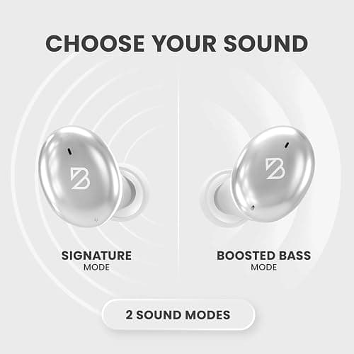 Back Bay Audio Tempo 30 Wireless Earbuds for Small Ears - Award-Winning Sound, Sweatproof Bluetooth Earbuds, Comfortable Ear Buds for Women, Silver Earphones Small Ear Canals, Long Battery Headphones thumbnail 5