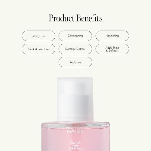 ANILLO Rosy Night Repair Hair Essence with Damask Rose Extract, Rosehip Oil, Peptide Complex for Dry, Damaged, Frizzy Hair - Musky Floral Scent, Vegan, Paraben-Free 50ml / 1.69 fl. Oz thumbnail 5