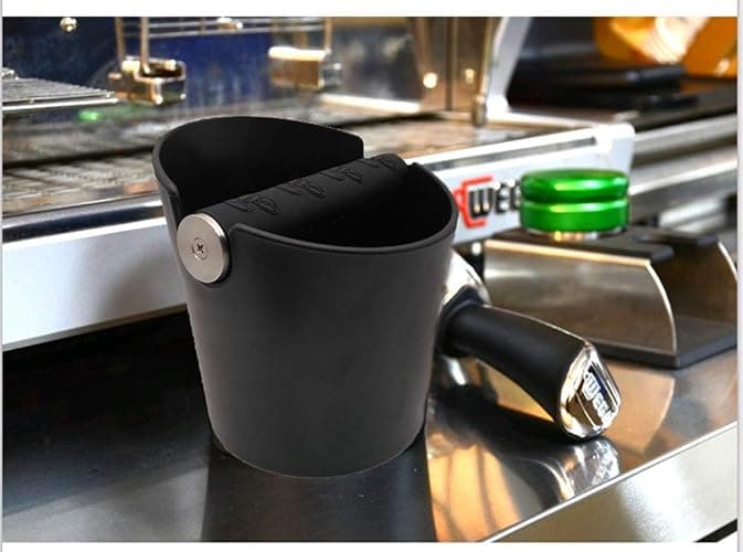 HOMEE Coffee Knock Box, 4.8in Barista Style Espresso Grounds Knock Box with Removable Heavy-Duty Knock Bar and Shock-Absorbent Durable and Non-Slip Base for Espresso Maker Accessories thumbnail 2