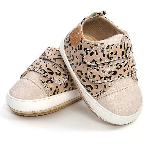 SOFMUO Baby Boys Girls High Top Ankle PU Leather Sneakers Soft Rubber Sole Infant Moccasins Newborn Oxford Loafers Anti-Slip Toddler Wedding Uniform Dress Shoes thumbnail 4