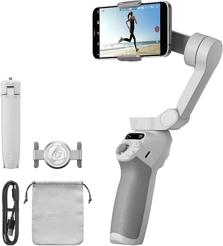 DJI Osmo Mobile SE, 3-Axis Phone Gimbal for iPhone, Android, Built-in Tripod, Selfie Stick, Gimbal Stabilizer for iphone, Andriod, ActiveTrack 6.0, Vlogging Stabilizer for Youtube, TikTok, Travel - Image 1