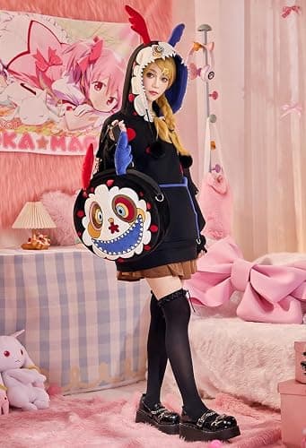 MICOTAKU Puella Magi Madoka Magica Charlotte Dessert Witch Ita Bag Crossbody Single Shoulder Bag Cute Backpack thumbnail 3