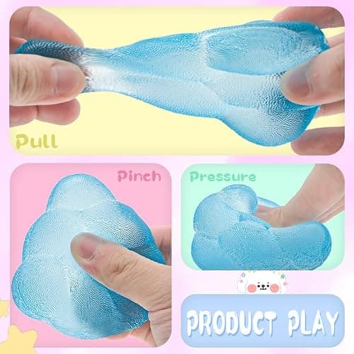 Funny Squeeze Fidget Toy, Slow Rebound Squishy Stress Relief Toy with Tactile Fun, Multi-Ball Stack Tactile Anxiety Relief Desk Fidget for Adults & Kids thumbnail 3