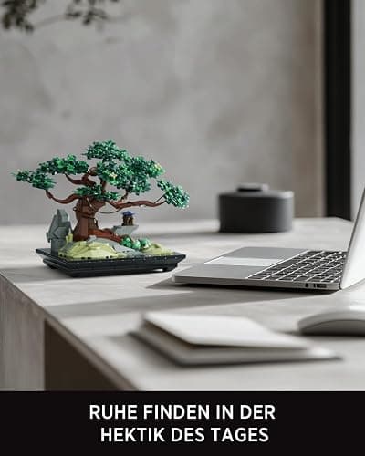 Nifeliz CHAN Bonsai Tree Klemmbausteine, Kunstpflanze Modell für die Ausstellung im Haus oder Büro, eine ideale für Naturliebhabers (733 Teile, NF10322) | Künstliches Pflanzenmodell für Schreibtisch oder Heimdekoration, friedliche Geschenkidee für Erwachsene und Naturliebhaber thumbnail 4