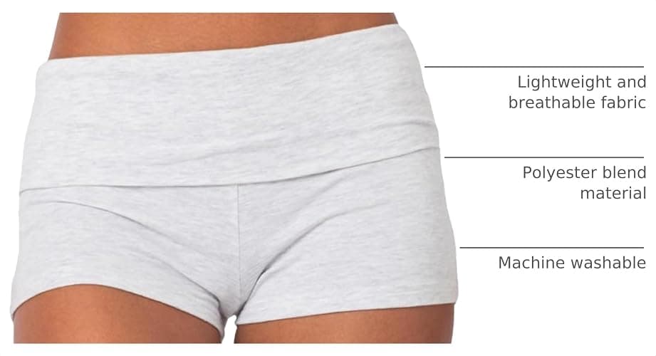 KMBANGI Womens Fold Over Shorts Elastic Waist Y2k Lounge Shorts Foldover | Striped Cute Pajama Mini Micro Bottoms Booty Low Rise Short Leggings Yoga Pants Pj Sleepwear Casual Going Out Trendy thumbnail 4