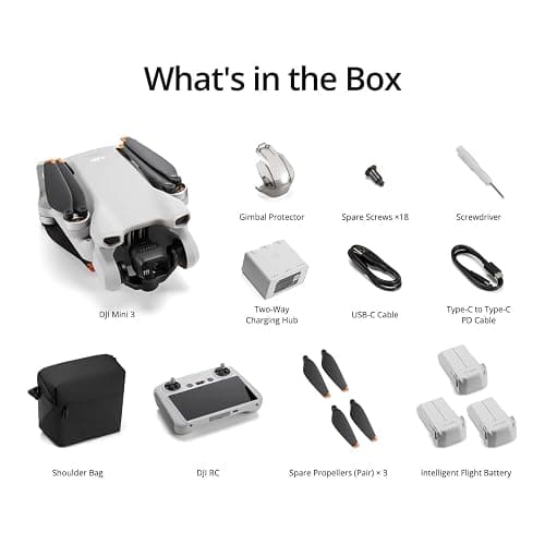 DJI Mini 3 Fly More Combo (DJI RC), Drones with Camera for Adults 4K, 3 Batteries for 114-min Flight Time, Vertical Shooting, 32800ft (10km) Video Transmission, Lightweight Mini Drone for Beginners thumbnail 7