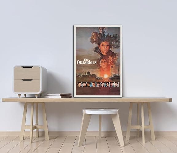 The Outsiders Movies Poster Print Wall Art Canvas Painting Room Aesthetic Bedroom Decoration Pictures (Unframed, (12x18inch(30x45cm) thumbnail 2