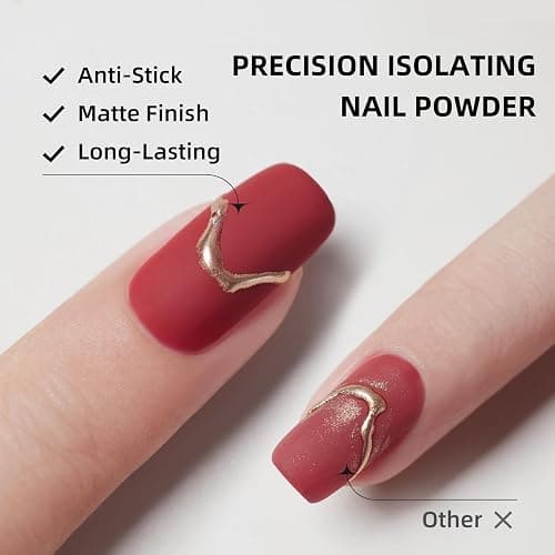 PERFECT COLOR Chrome-Proof Matte Top Coat, UV/LED Cured Gel Nail Polish, Anti-Stick Long-Lasting Formula, 0.5 Fl Oz thumbnail 2