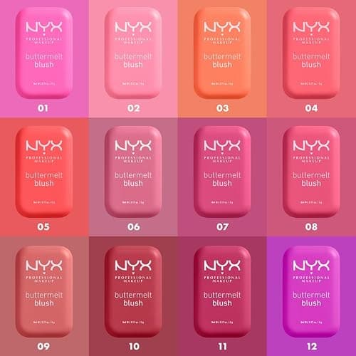 NYX PROFESSIONAL MAKEUP Buttermelt Powder Blush, Fade and Transfer-Resistant Blush, Up to 12HR Make Up Wear, Vegan Formula - Butta Together - 02 Butta Together - 0.17 Ounce (Pack of 1) thumbnail 4
