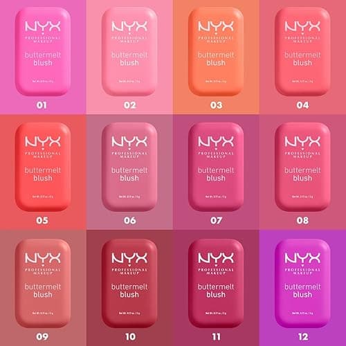 NYX PROFESSIONAL MAKEUP Buttermelt Powder Blush, Fade and Transfer-Resistant Blush, Up to 12HR Make Up Wear, Vegan Formula - Butta Together - 02 Butta Together - 0.17 Ounce (Pack of 1) thumbnail 4