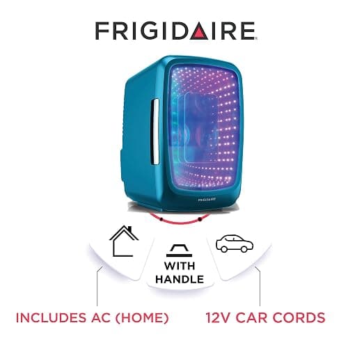 Frigidaire EFMIS179 Gaming Light Up Mini Beverage Refrigerator, Blue thumbnail 3