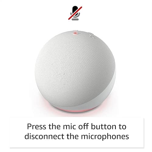 Amazon Echo Dot (newest model), Vibrant sounding Alexa speaker, Great for bedrooms, dining rooms and offices, Glacier White thumbnail 6