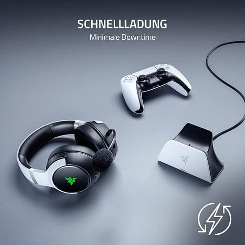 Razer Schnellladestation - Schnellladestation für Wireless-Controller (Schnellladung , Gebogenes Schalen-Design Einhändige Bedienung, Aufladen per USB) Midnight Black thumbnail 2