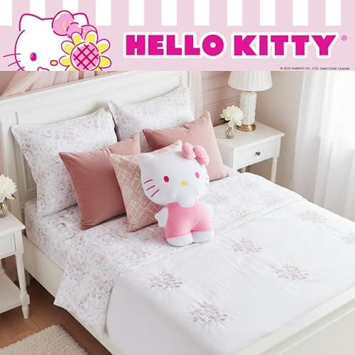 Hello Kitty Pink Plush Cuddle Pillow Buddy, Kids Bedding Super Soft & Cozy, (Officially Licensed Product) by Franco thumbnail 4