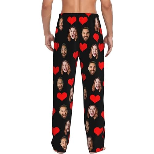 Personalized Pajamas With Face Photo for Men - Custom Funny PJ Pants - Unique Gifts thumbnail 3
